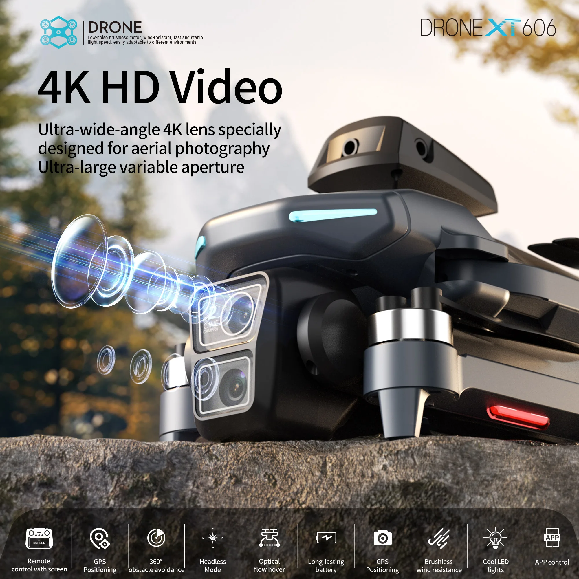 Original XT606 Drone Professio - Drone Camera Night Vision 评论和价格