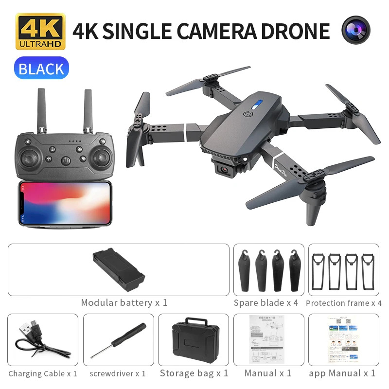 E88 ProIntelligent Folding Dro - Drone Camera Wide Angle 评论和价格