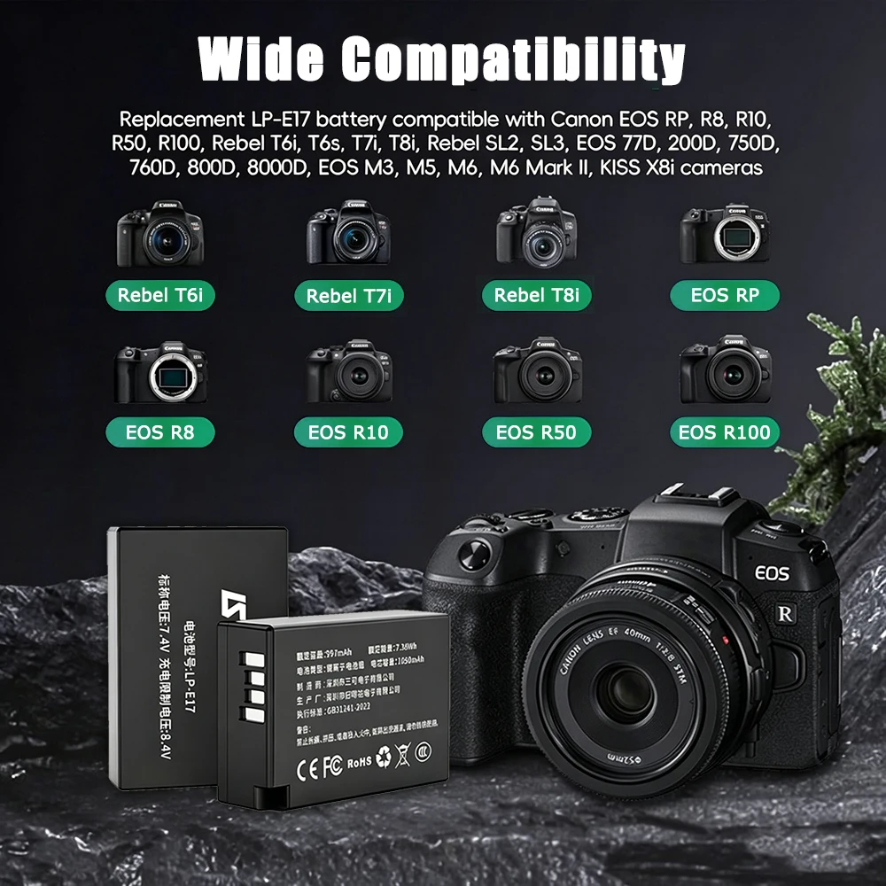 LP-E17 Battery for Canon Camer - Canon Camera Eos R50 评论和价格